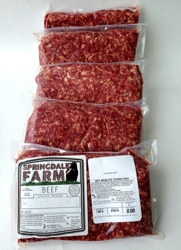 Pasture raised farm fresh beef from Springdale Farm in Waldo, Maine